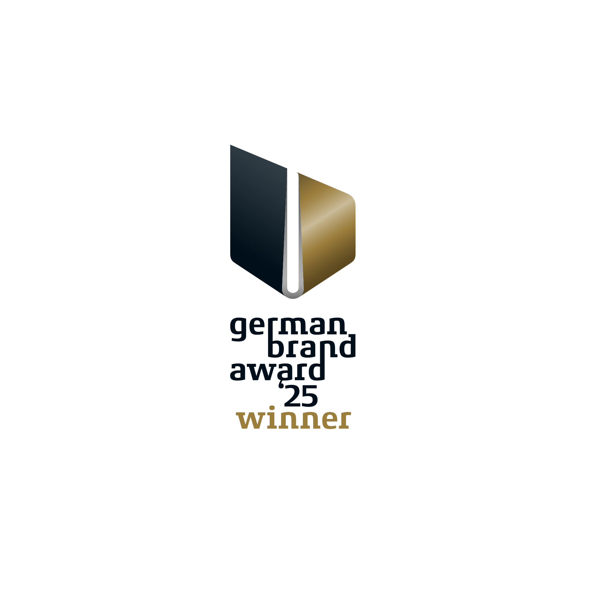 German Brand Award 2025 winner logo for the R90 Cutting Machine by Bullmer designed by Kai Rump and Studio F. A. Porsche