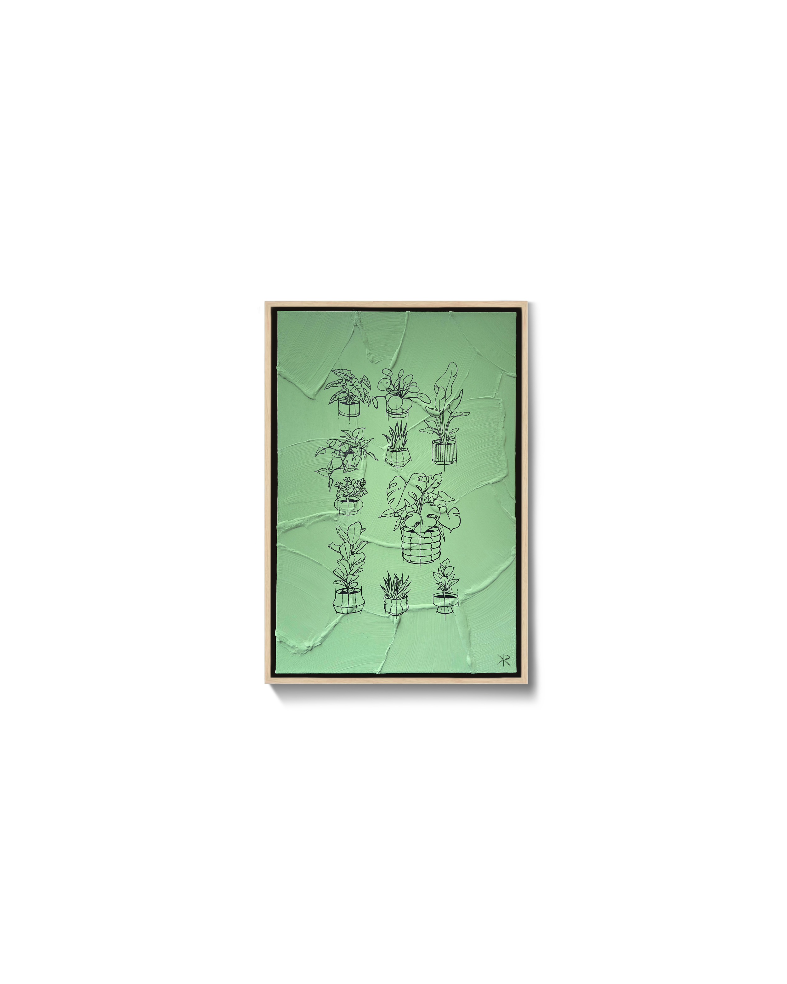 Each artwork is a handcrafted one-of-a-kind piece, created with intention and care by Kai Rump. Rooted in design thinking, these concept drawings are brought to life on a three-dimensional surface, enhanced with subtle texture and depth. The use of h