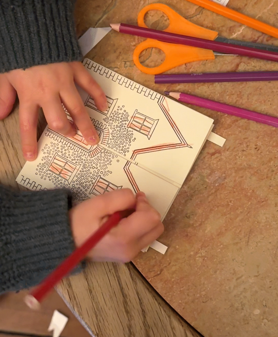 The House with the Little Red Door - Activity Sheets