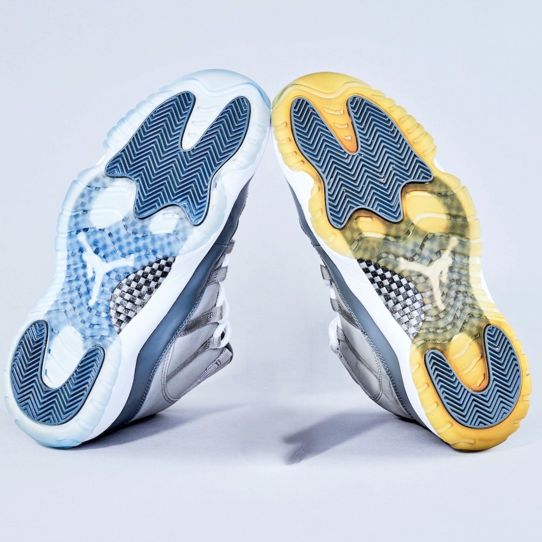Un-Yellowing Clear Soles.