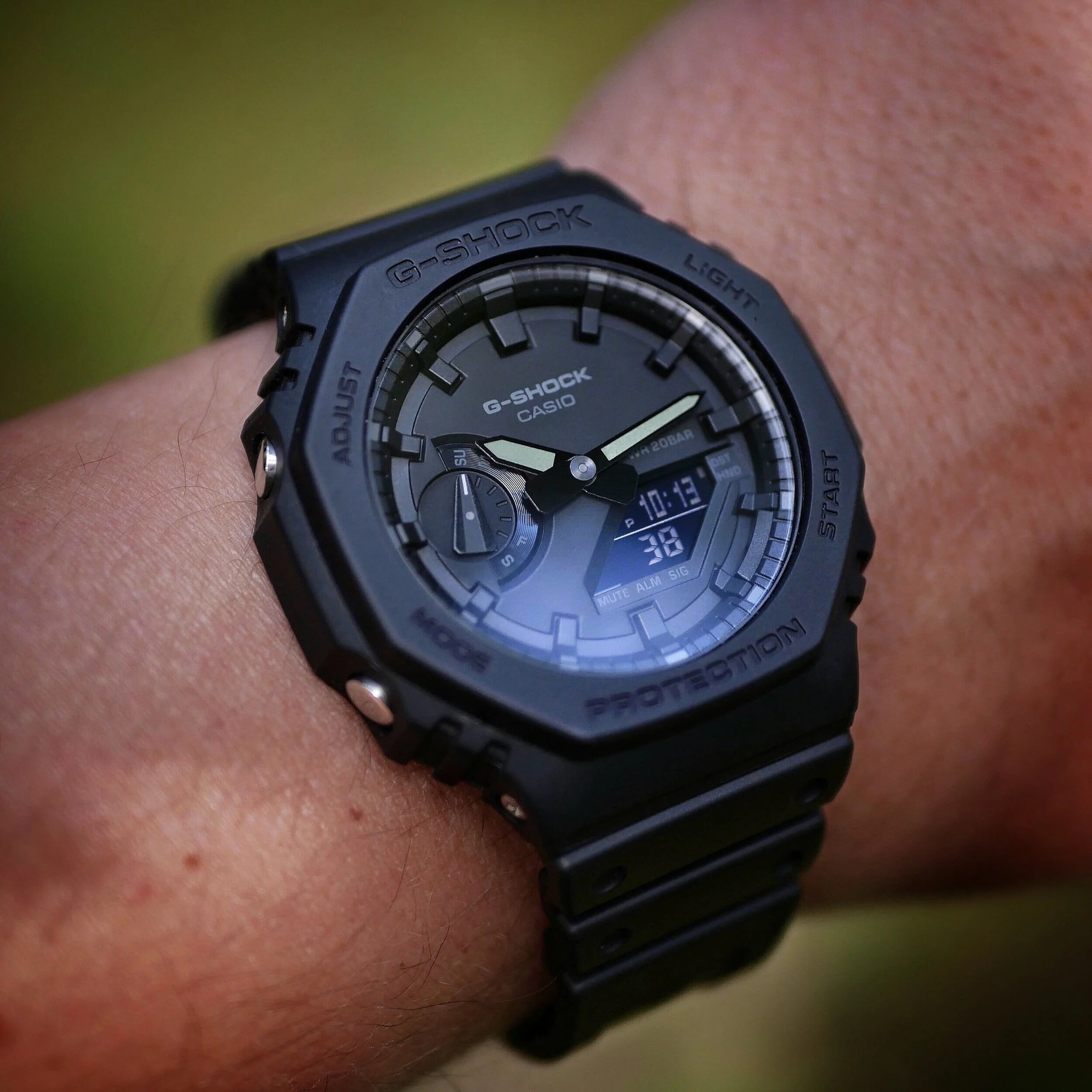 G Shock Black On Wrist CASIO GA-110-1BDR G-SHOCK GA-110-1BDR Black