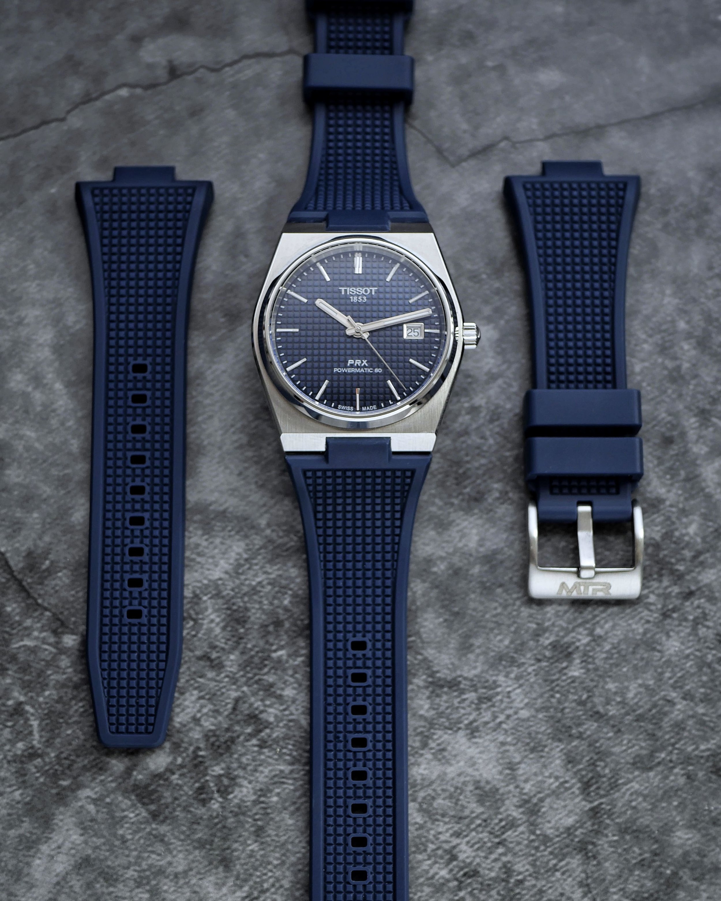 Tissot PRX Rubber watch straps
