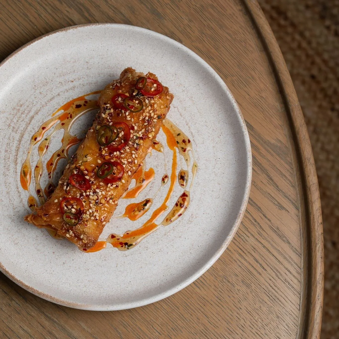 Crisp fried Manouri cheese in filo, Taygetos hot honey &amp; sesame. Perfect for sharing. 👨🏼&zwj;🍳🤌🏼