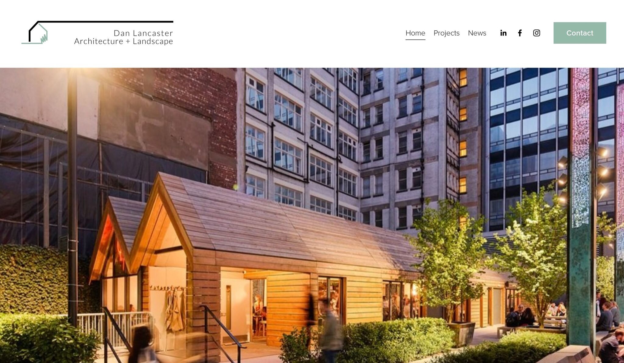 My new website has now been up and running for about a week; please visit:  www.architectureandlandscape.co.uk and let me know what you think.

I'm pleased with it.  It feels good to have this out there for people to be directed to. 
Thanks to Simon 