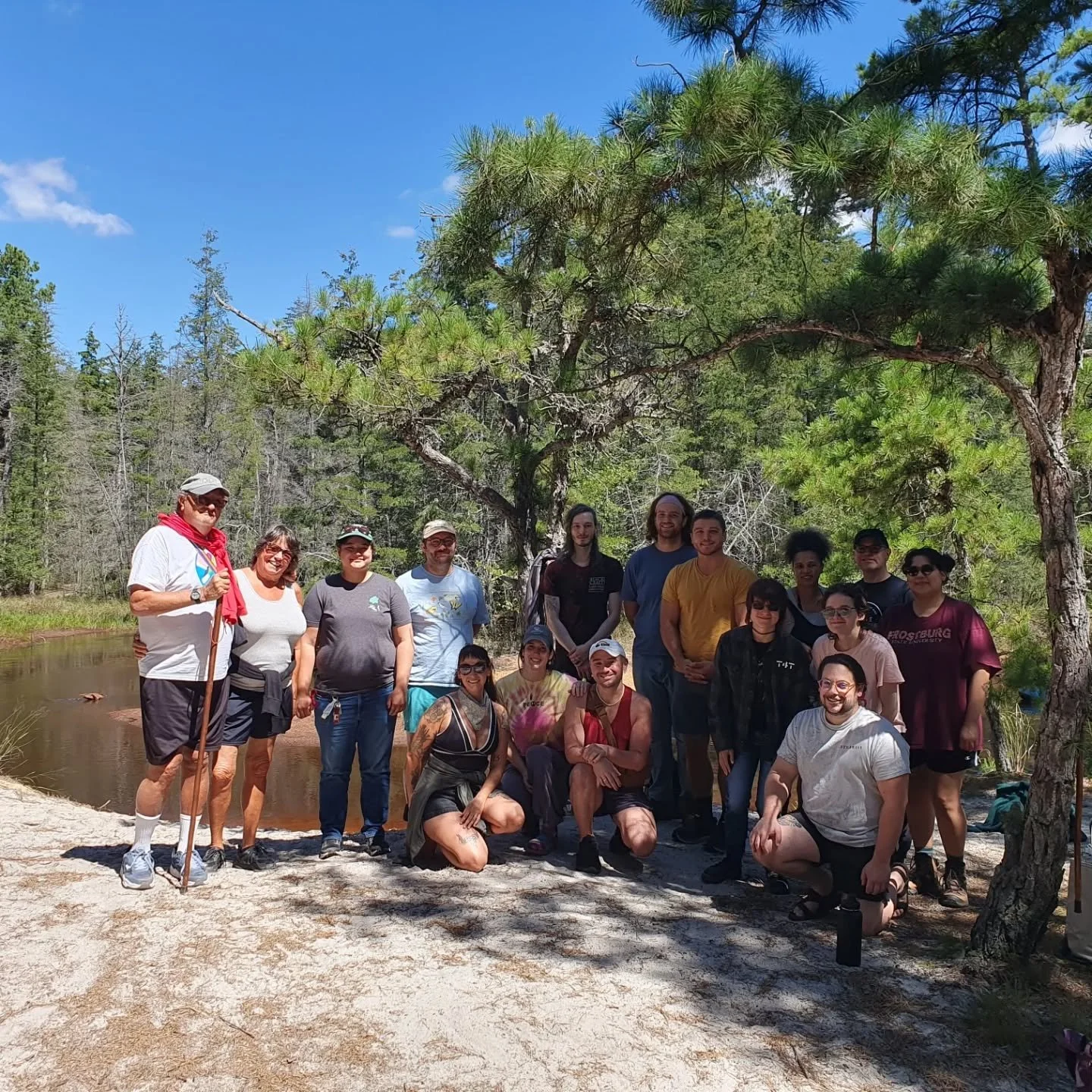 Yesterday was such a beautiful day for a walk in the woods and a wade in water! Thankful for all the wonderful people who came out to ground themselves in nature and chat with fellow queers! ❤🌲🌈
#natureisqueer #lgbtqevents #southjerseyevents #quee
