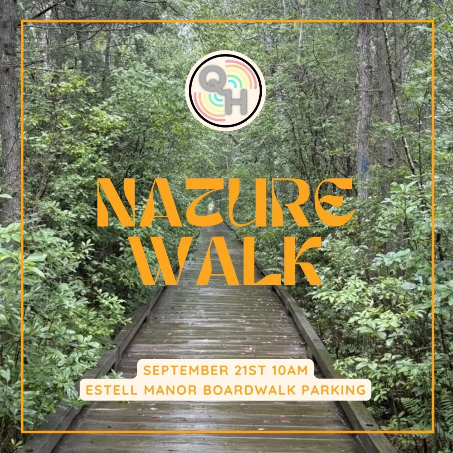 September's nature walk will be in the lovely Estell Manor Park in Mays Landing, NJ! Join us for a 2-3 mile walk along a wheelchair accessible boardwalk through wetlands and cedar swamp environs. Learn about the uniqueness of cedar swamps with Queer