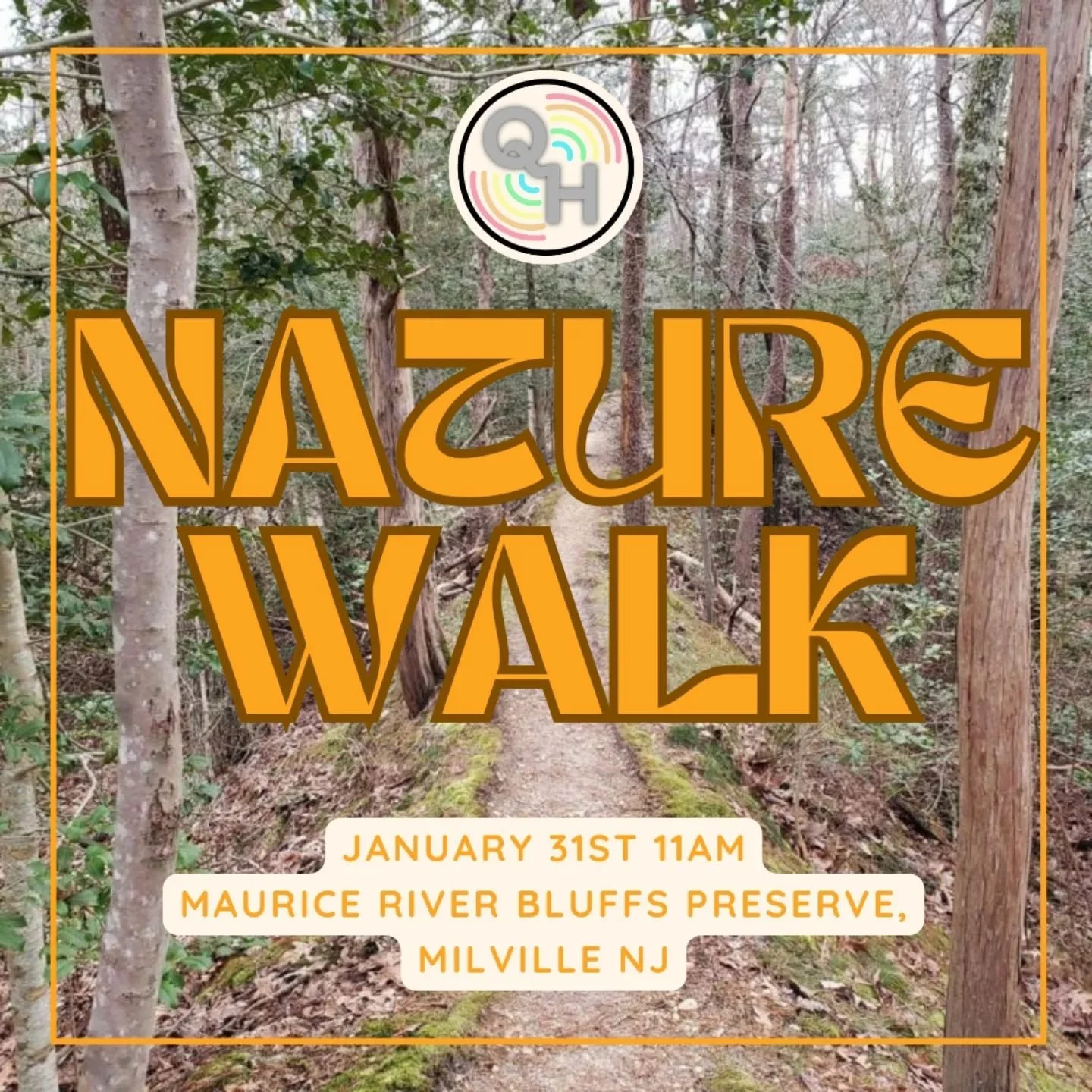 Join Queer Headed for our first nature walk of the new year at Maurice River Bluffs Nature Preserve in Millville on January 31st!

Set on the beautiful Maurice River and winding through lowland forest, wetland, and marsh environs, the Maurice River B