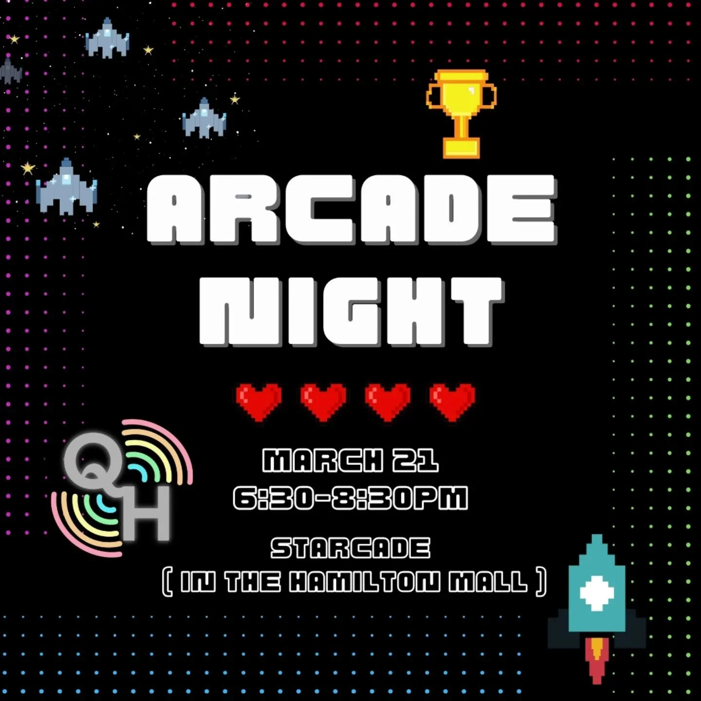 Join Queer Headed on March 21st from 6:30-8:30pm for a night at a retro arcade! We'll be back at Starcade this March for an evening of pinball, pals, and Mrs. Pac-man ;)

RSVP at the link in our bio!

Starcade is a retro gaming arcade located in the 