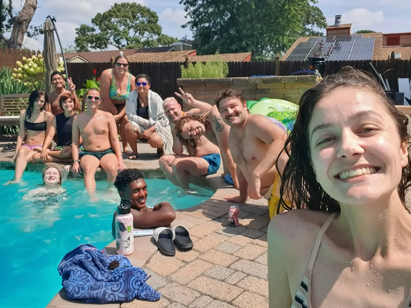 It was a beautiful day to take a dip and make new friends ☀️🏊&zwj;♂️🌈

Thanks to everyone who came out to today's pool party!

#sobercommunity #queercommunity #queerevents #lgbtqnj