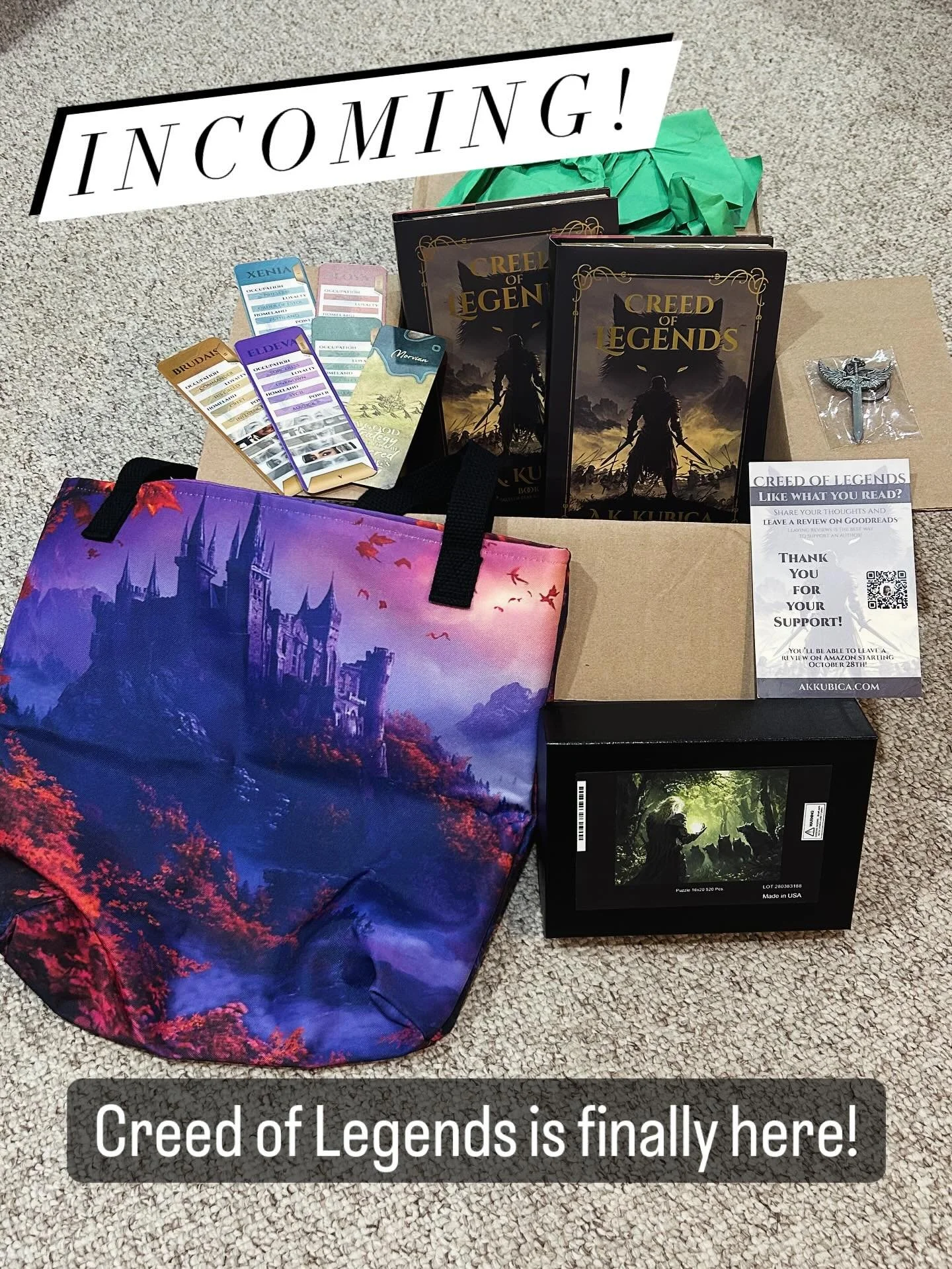 I&rsquo;m getting messages left and right that the books are arriving, and I couldn&rsquo;t be more excited! 😍

When you get your book, tag me in a story, or send me a message. I&rsquo;m getting so hyped up for the official release!

Also, don&rsquo