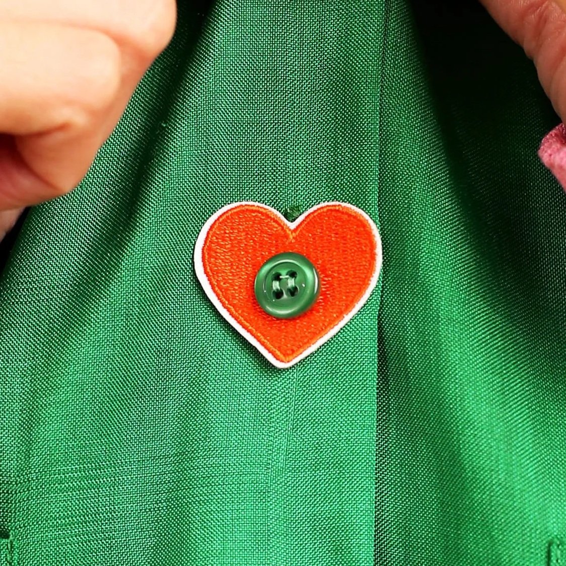 Ornement de bouton - "Coeur"