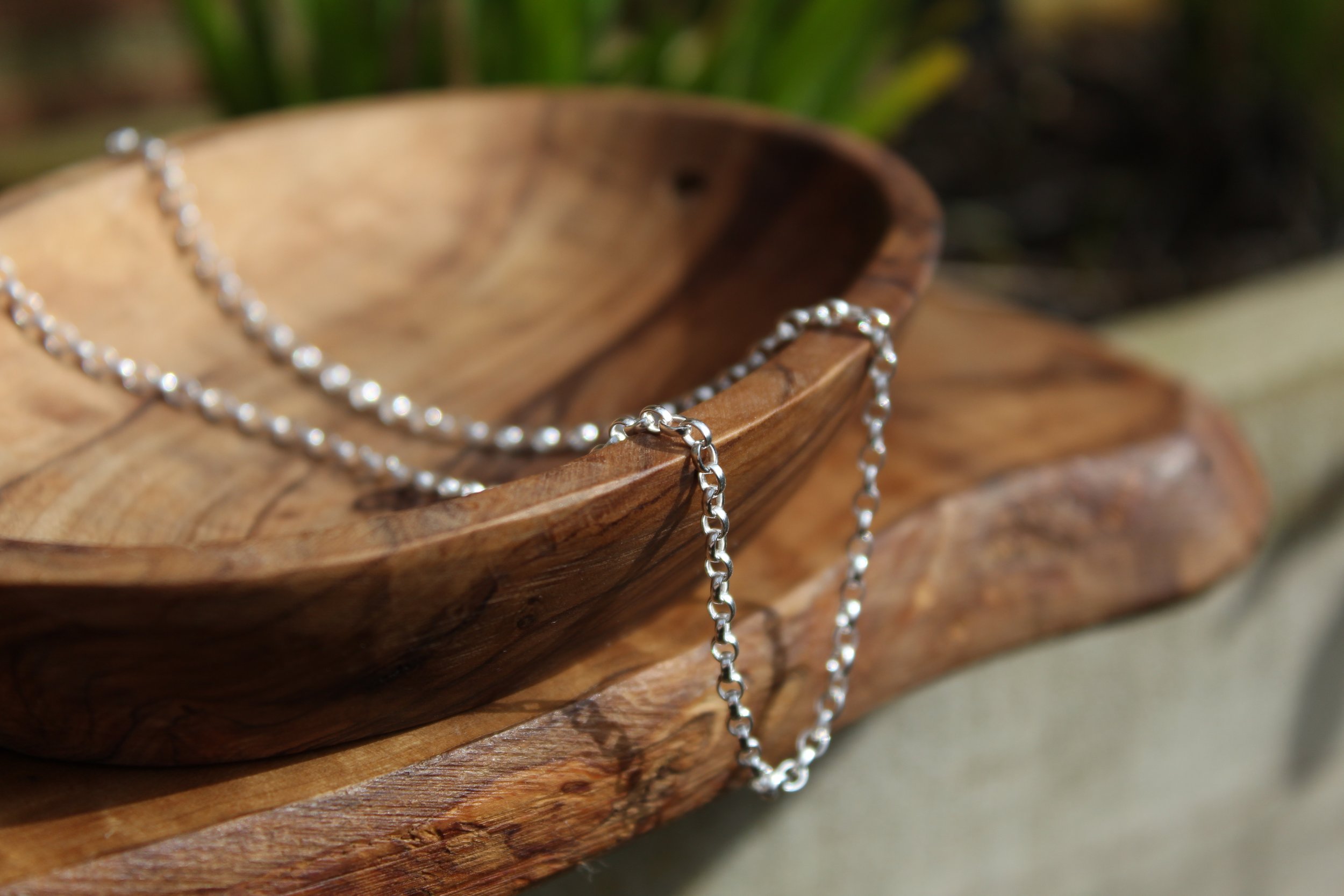 Sterling silver belcher chain