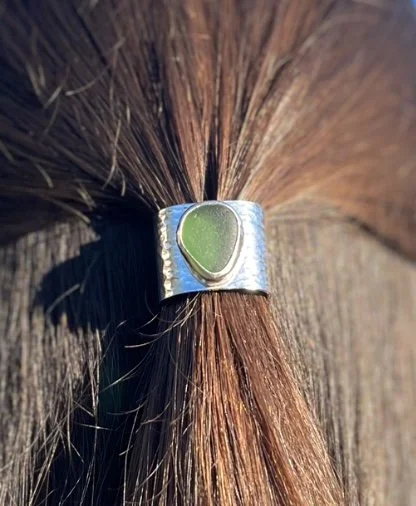 Sea glass Hair Jewel L