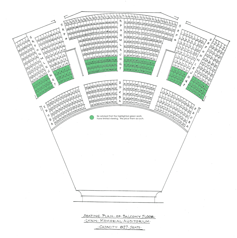 Seating — Lynn Memorial Auditorium Premier Live Events Venue