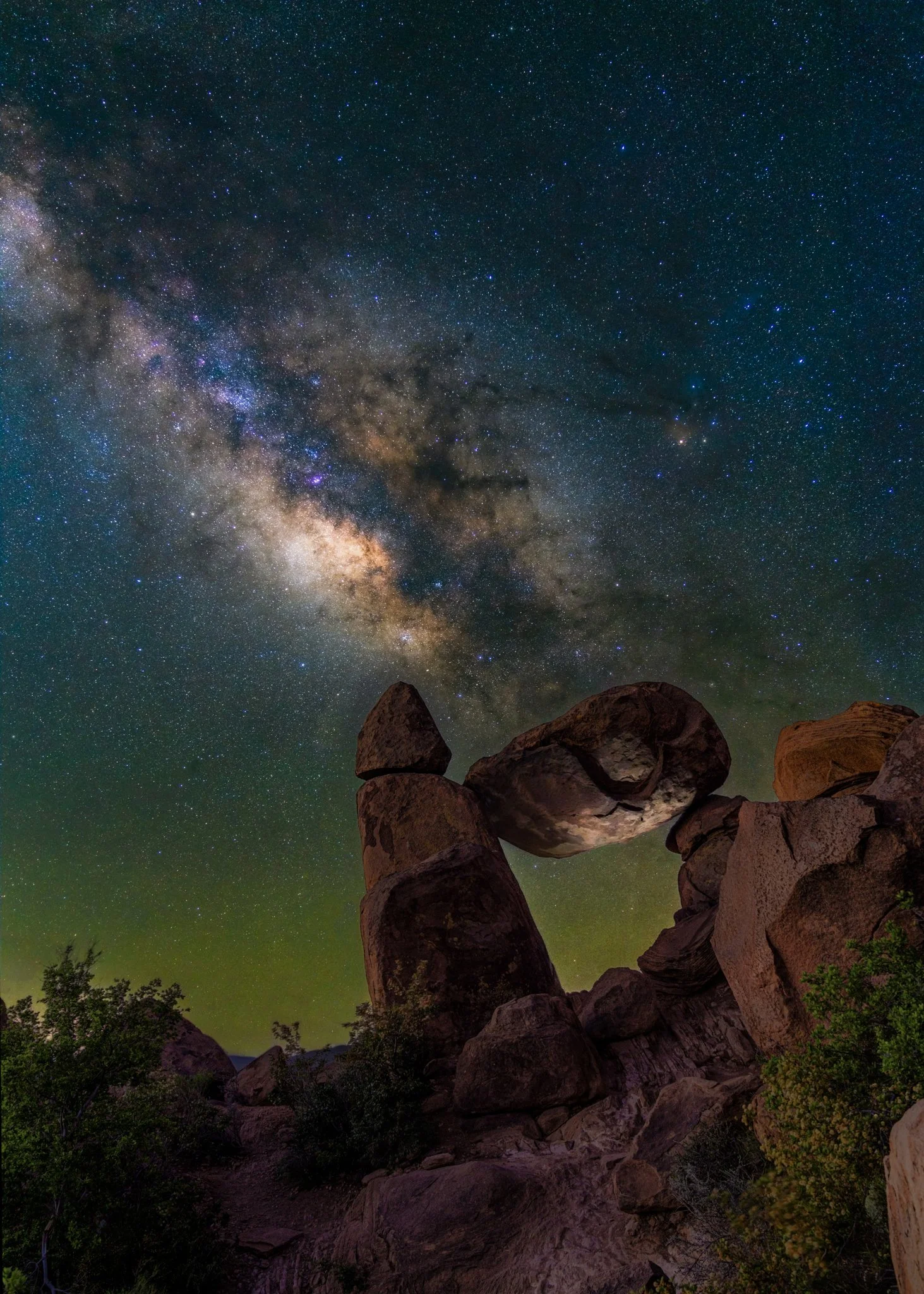 Balance Rock Milkyway