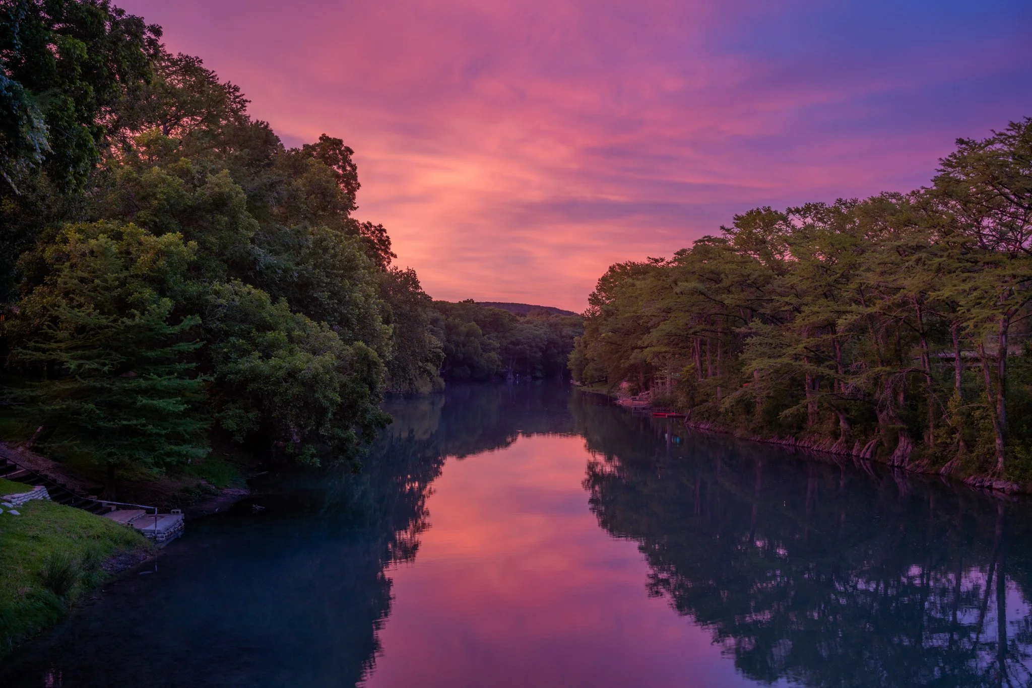 Guadalupe Reiver Sunset Landscape