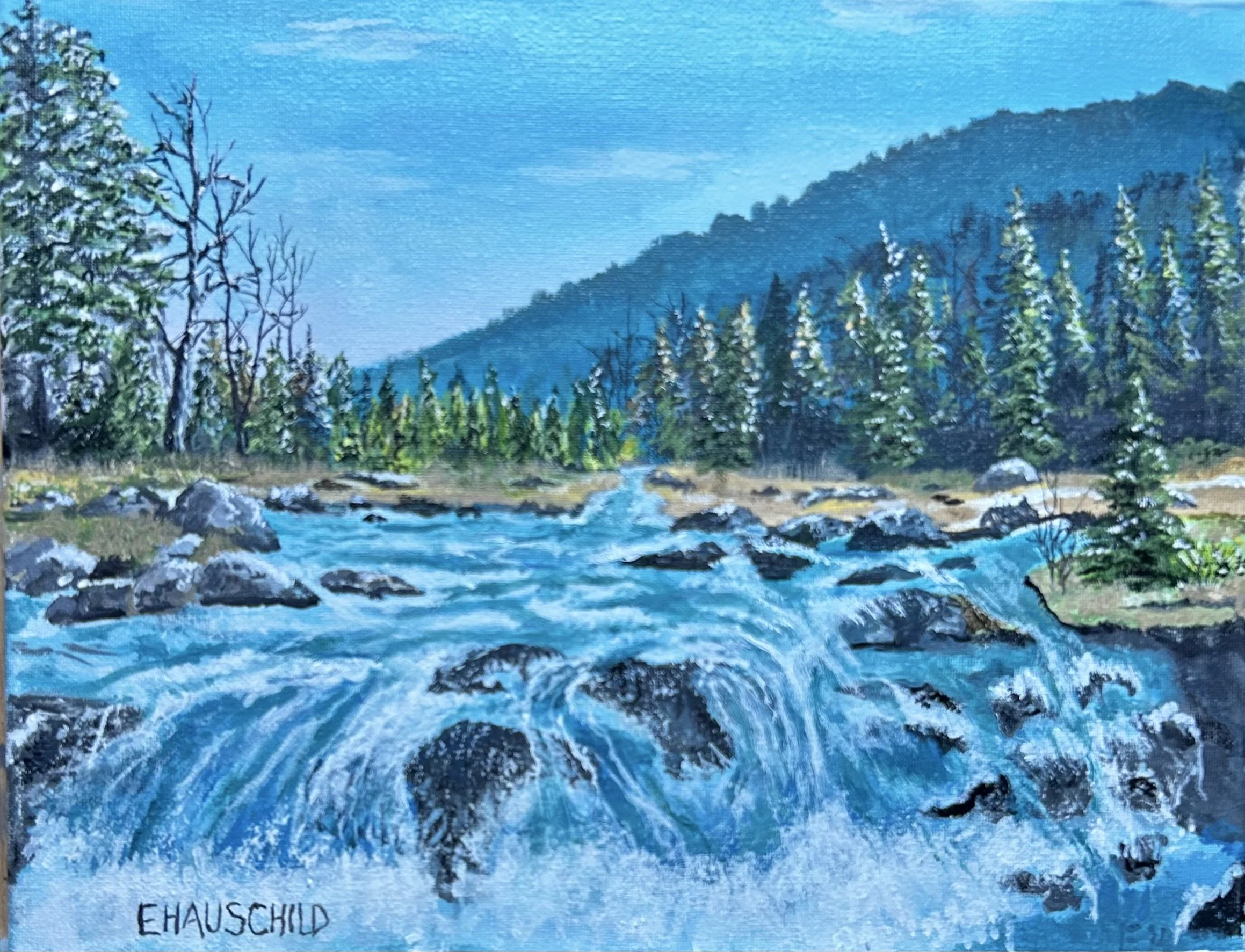 Rushing Waters  14"x 11"