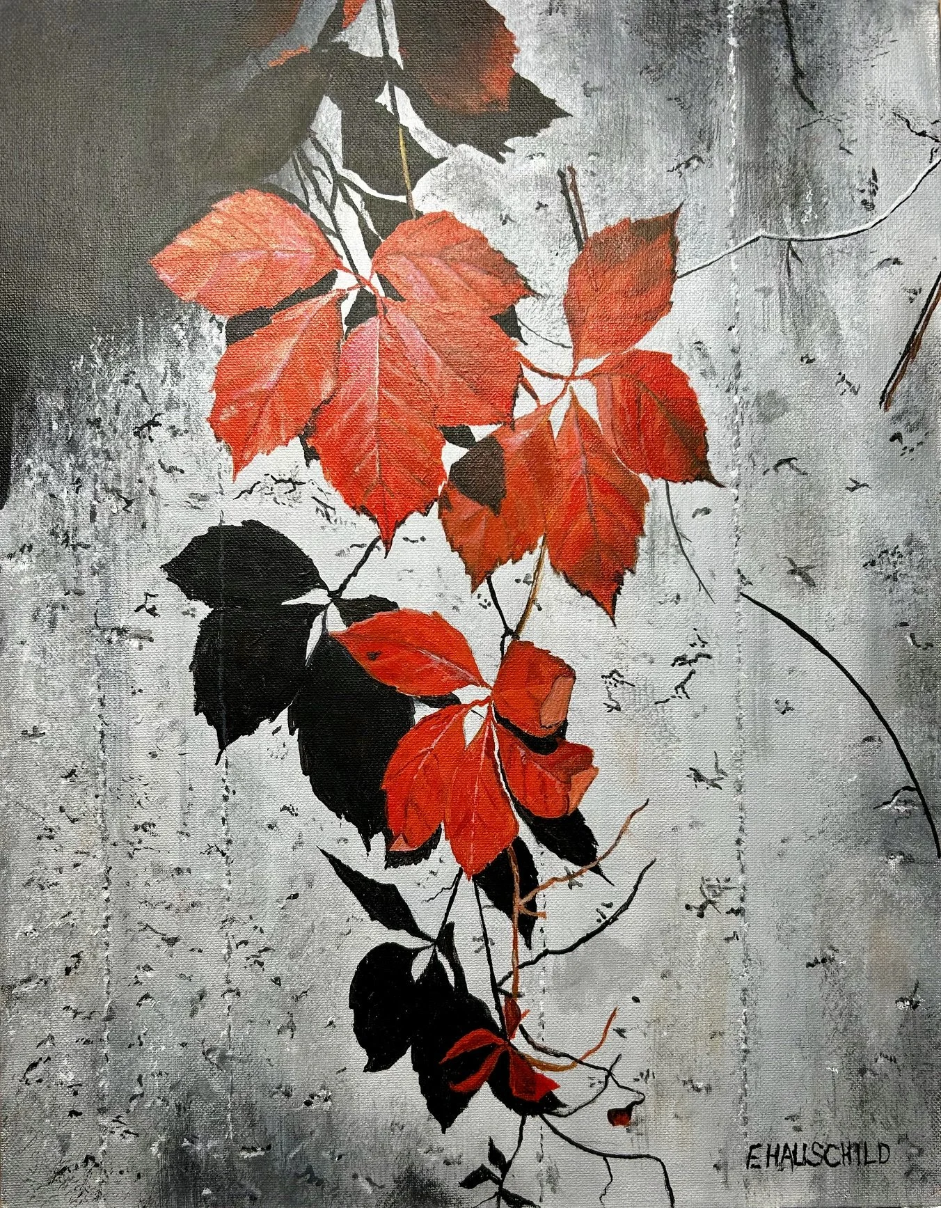 Autumn Ivy  14"x 18"