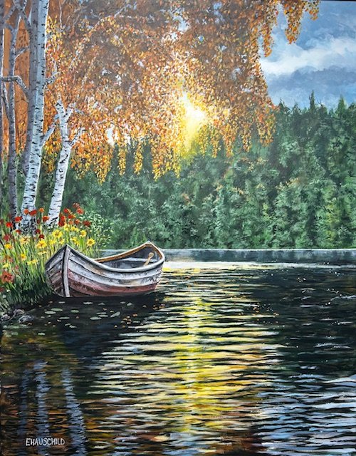 Late Summer at the Lake  28"x 22"