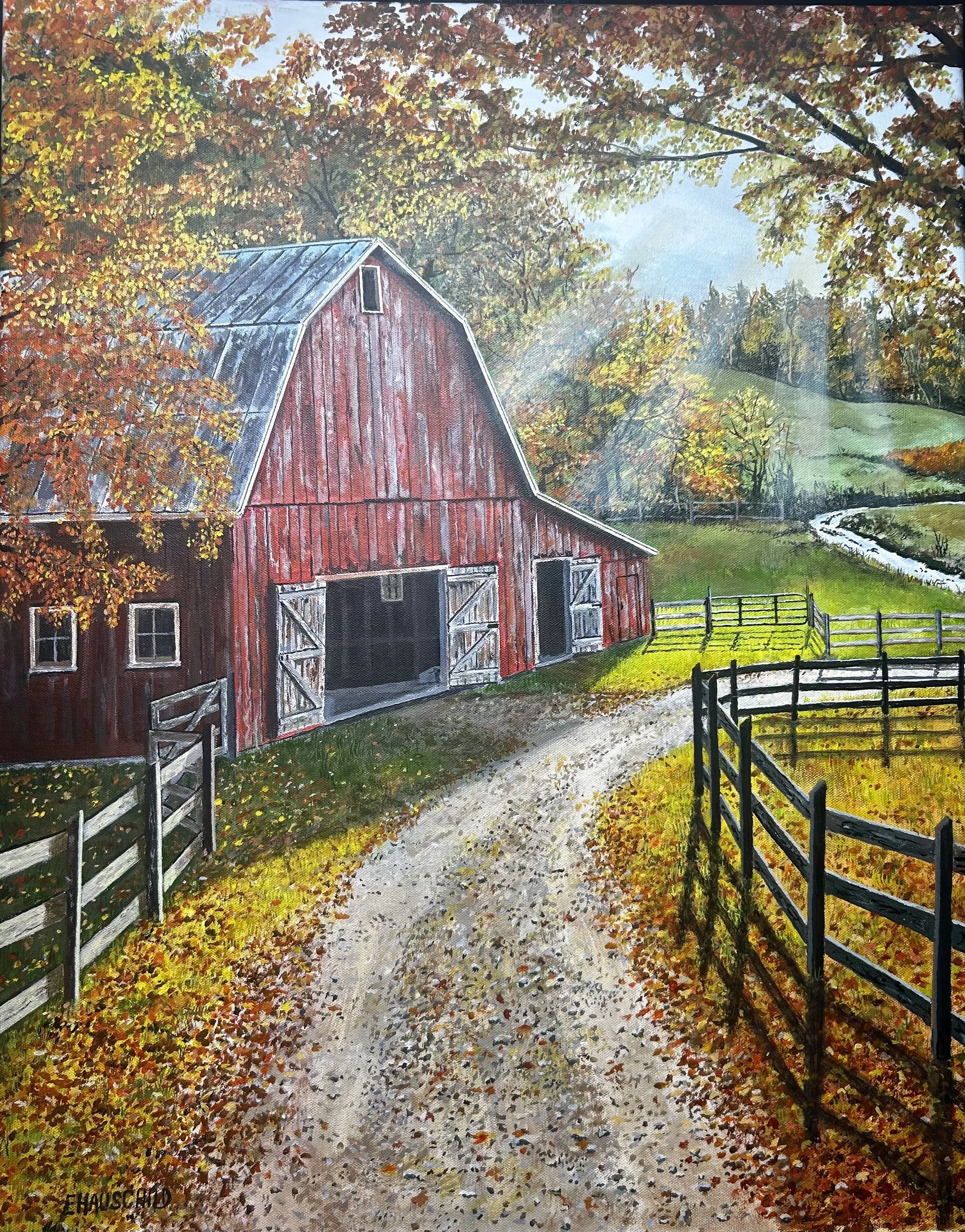 Country Autumn Day  22 x 28