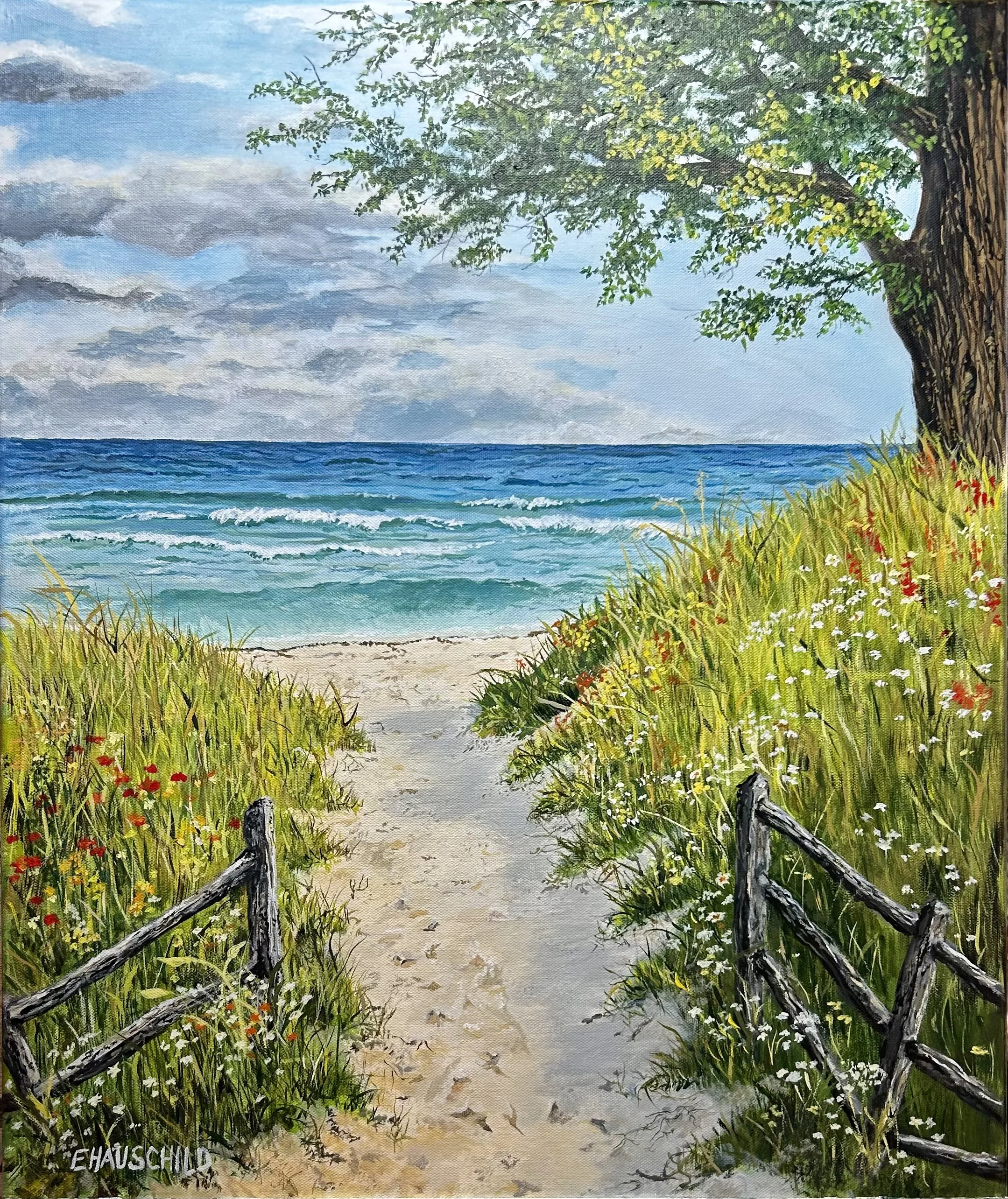 Summertime Seashore  20"x 24" 
