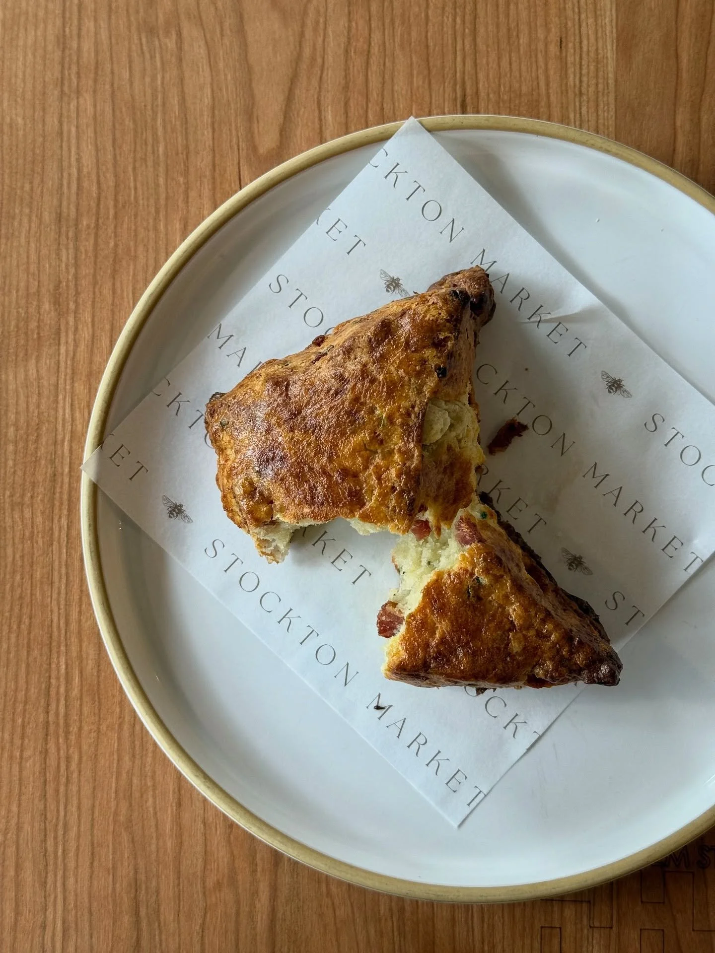 Welcome to the pastry counter our new chive, bacon, cheddar scones! In the words of Chef Chadd, &ldquo;They&rsquo;re just damn good.&rdquo; Kudos @guadambaker, you&rsquo;ve done it again! 😋