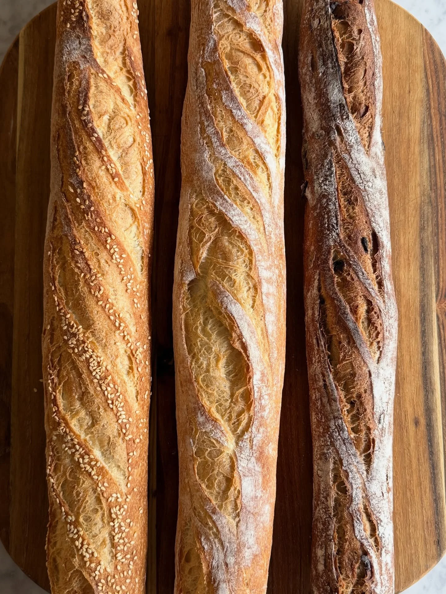 They say the best things come in threes, and by that we mean our seeded, plain and fig baguettes&hellip;