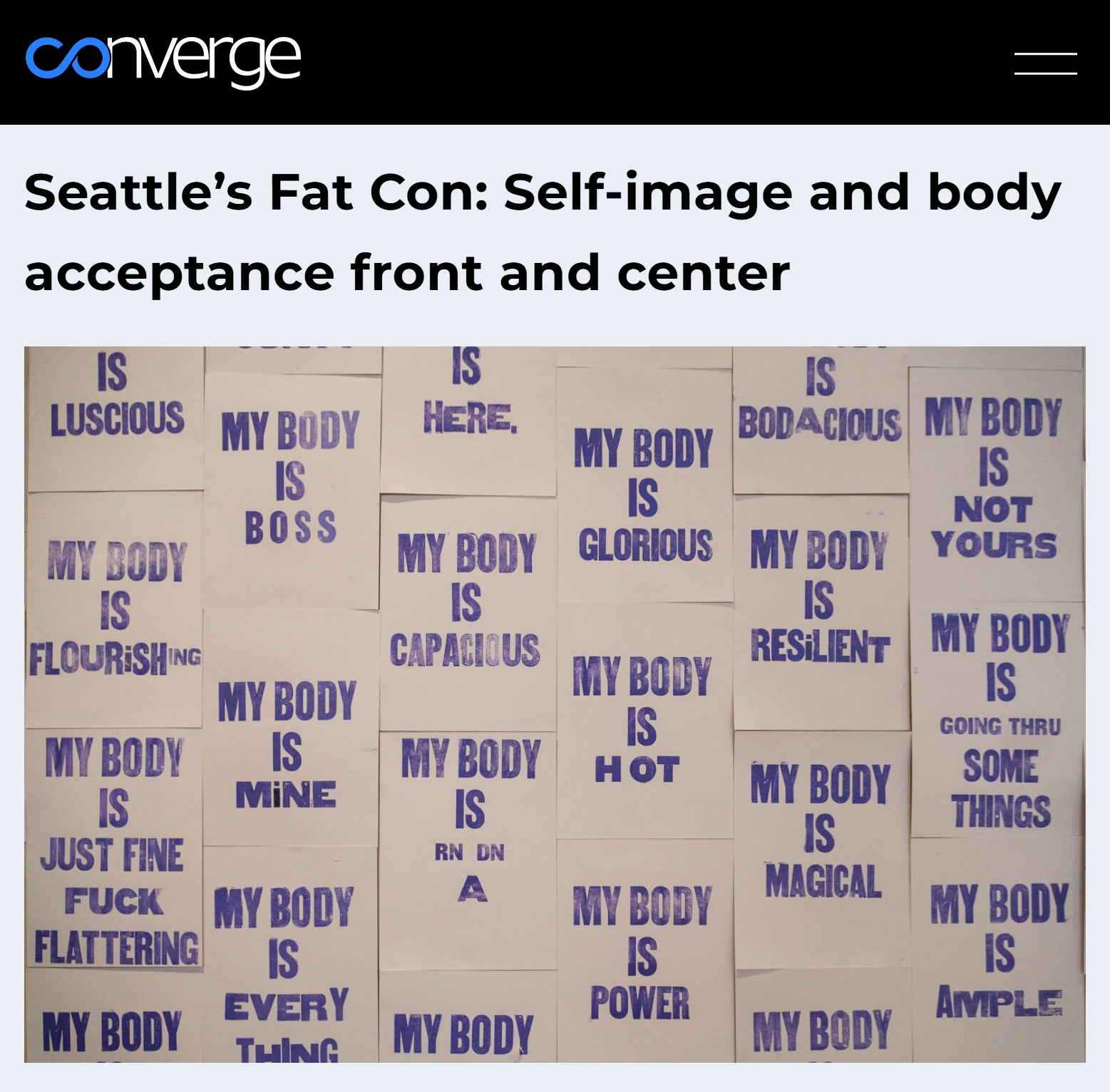 Image of article titled Seattle's Fat Con: Self-image and Body Acceptance Front and Center
