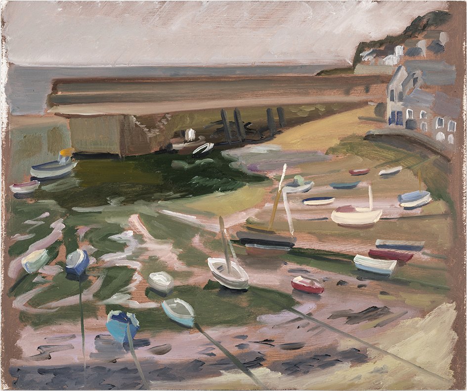 Mousehole Harbour, 2021, oil on hardboard, 12x10in, 30x26cm, 120dpi.jpg