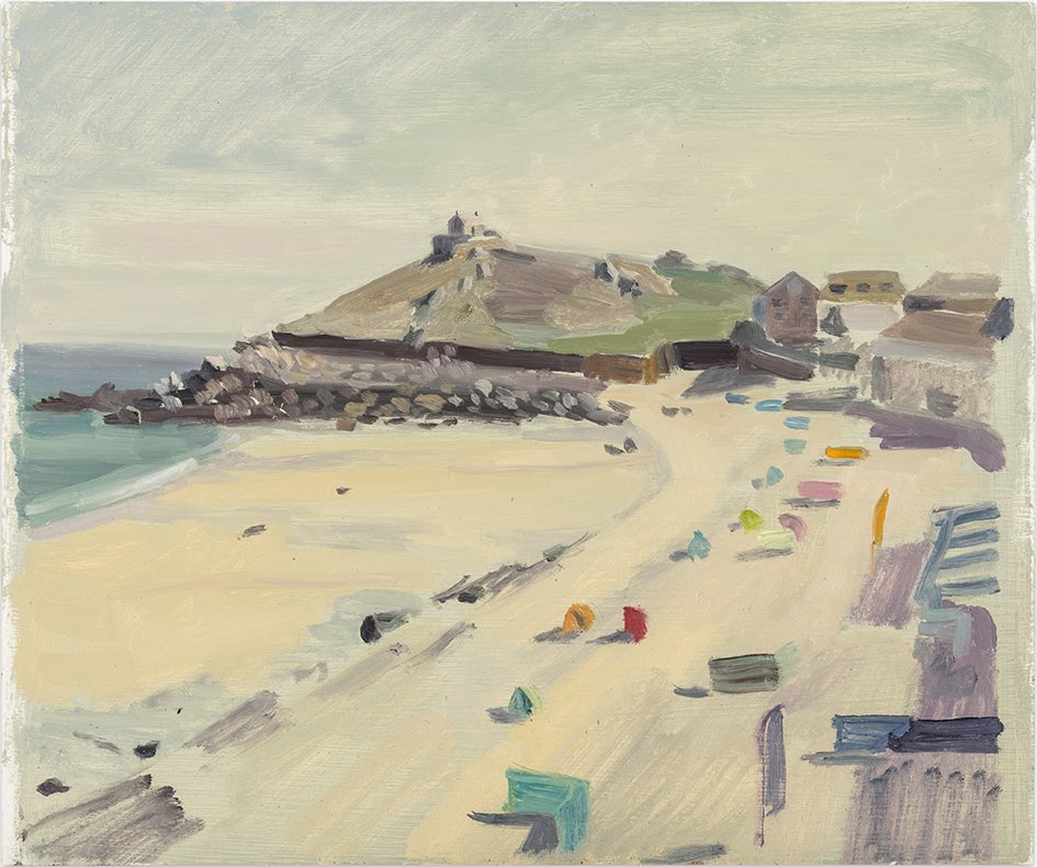 Porthmeor Beach, 2021, oil on hardboard, 12x10in, 30x26cm, 120dpi.jpg