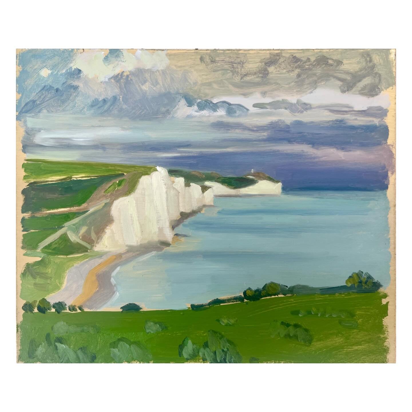 Seven Sisters, oil on board, 30x26cm, 26

#sevensisterscliffs #thesevensisters #pleinairuk #britishlandscapepainting #georgejhardingpleinair