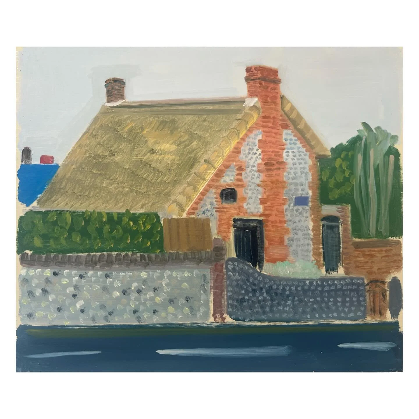 William Blake&rsquo;s Cottage - Felpham, oil on board, 30x26cm, 26

#williamblakescottage #williamblake #georgejhardingpleinair #felpham #pleinairuk