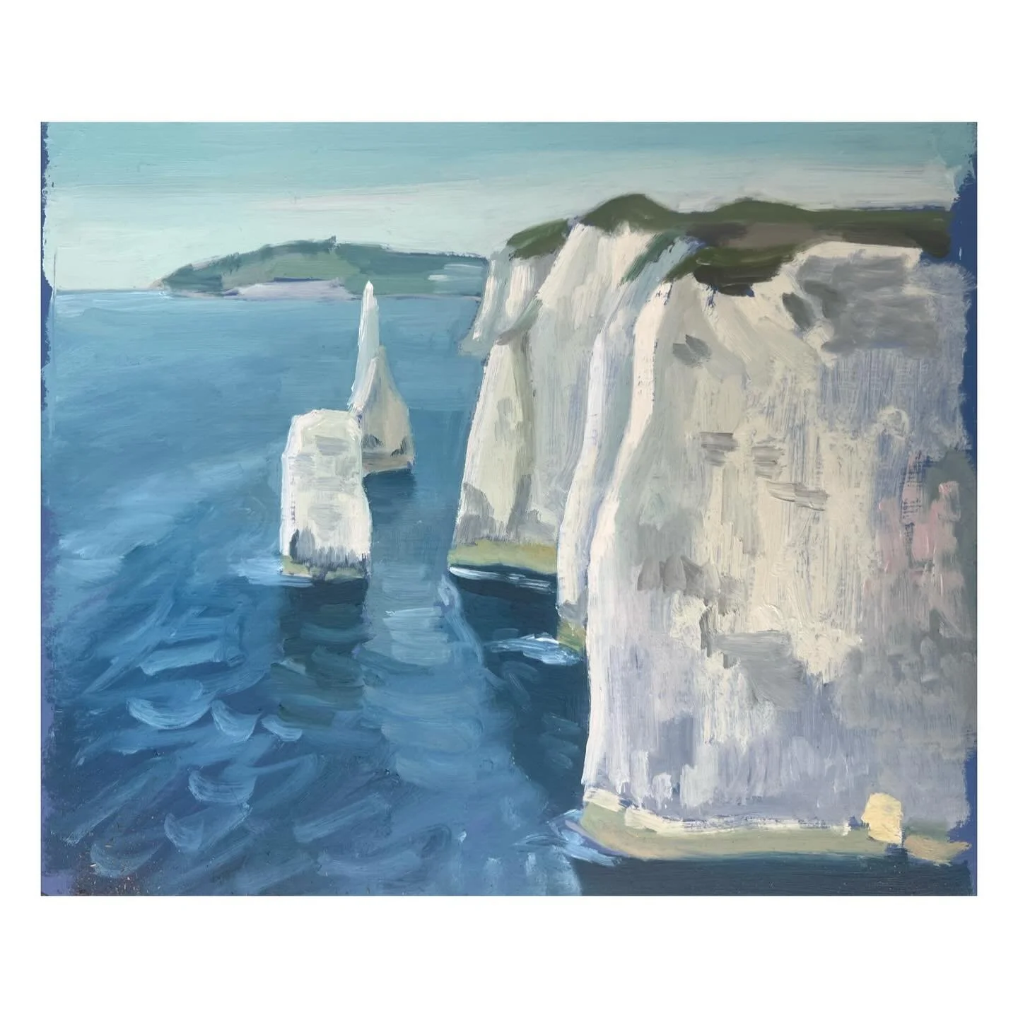 Studland Bay, oil on board, 30x26cm, 26

#pleinairuk #studlandbay #swanage #britishlandscapepainting #georgejhardingpleinair
