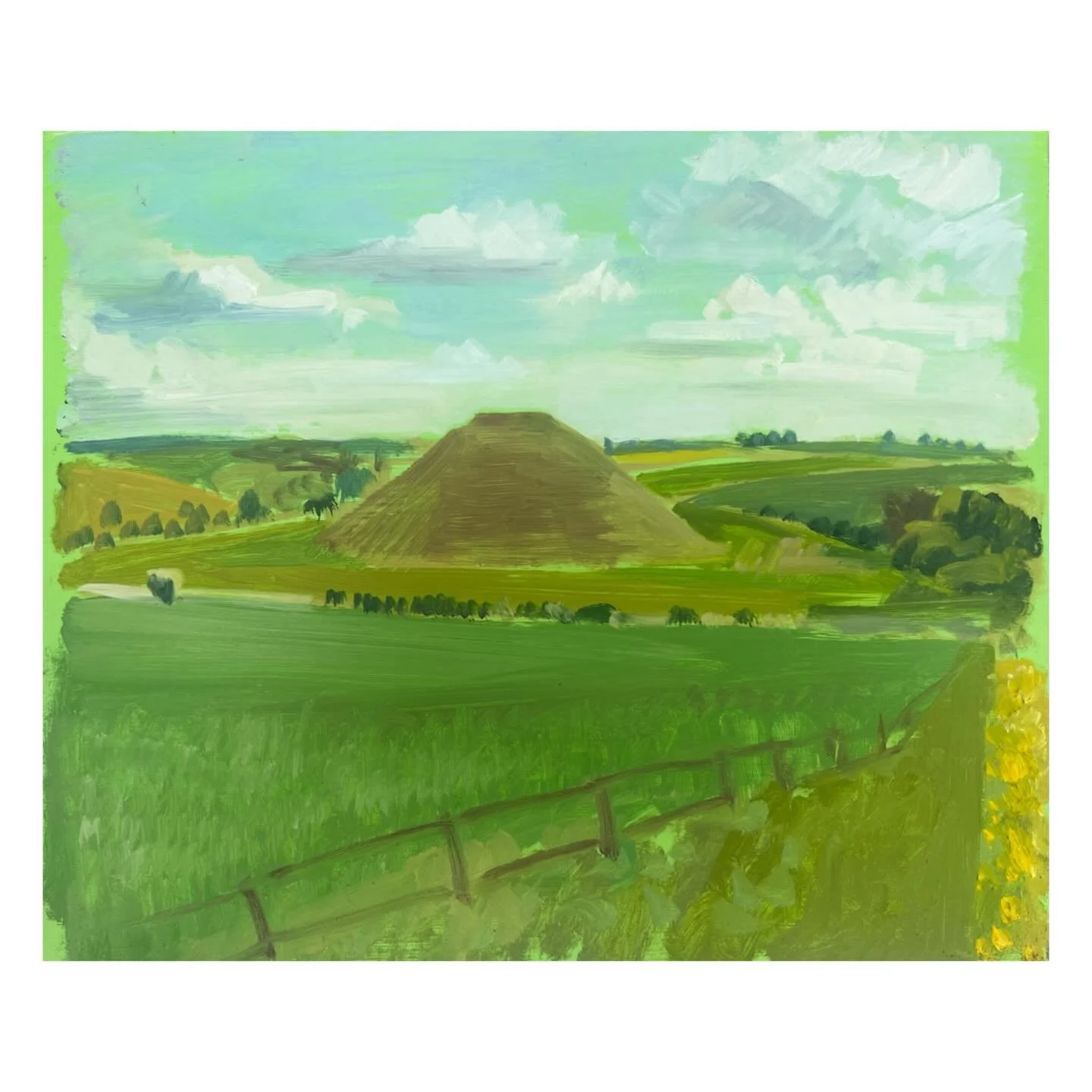 Silbury Hill, oil on board, 30x26cm, 26

#silburyhill #britishlandscape #georgejhardingpleinair #pleinairuk #silburyhillwiltshire