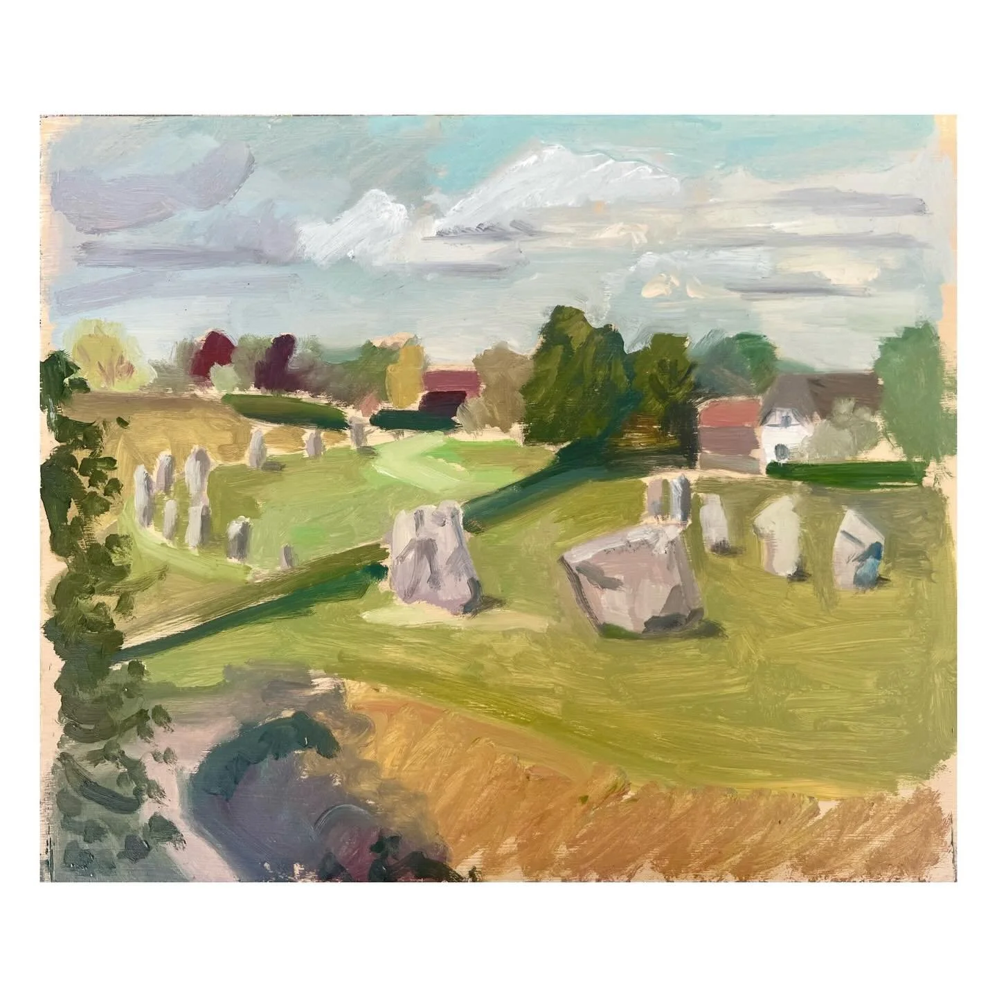 Avebury Stone Circle, oil on board, 30x26cm, 26

#aveburystonecircle #pleinairuk #britishlandscape #avebury #georgejhardingpleinair