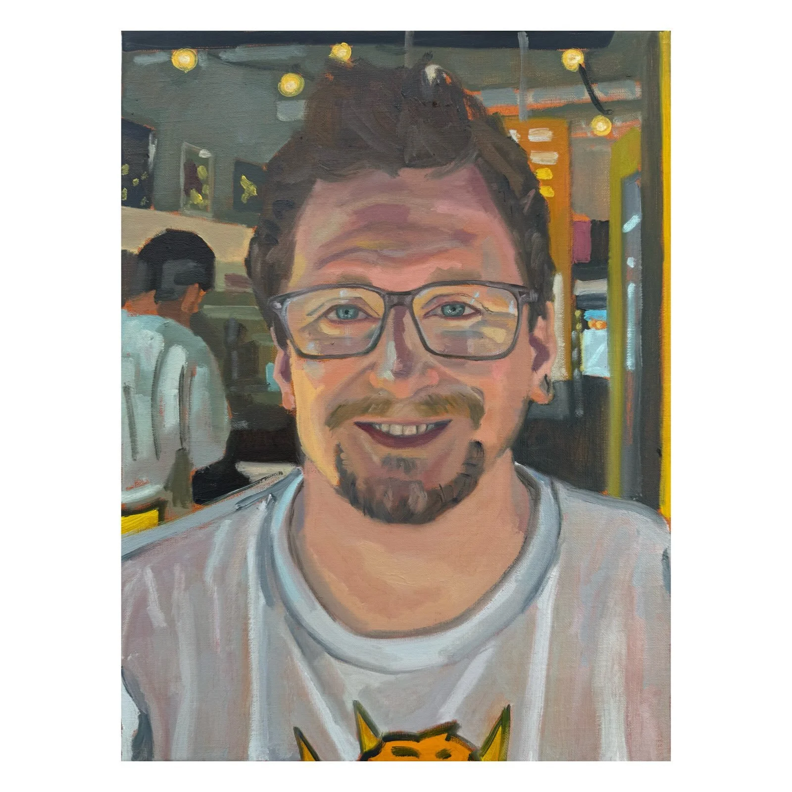 Tom, oil on linen, 30x40cm, 26

This is another portrait of the hairdressers at Shotgun barbers in Bristol. 

#portraitpainter #ukportraitartist #georgejhardingportraits #bristolartist #portraitpaintingdaily