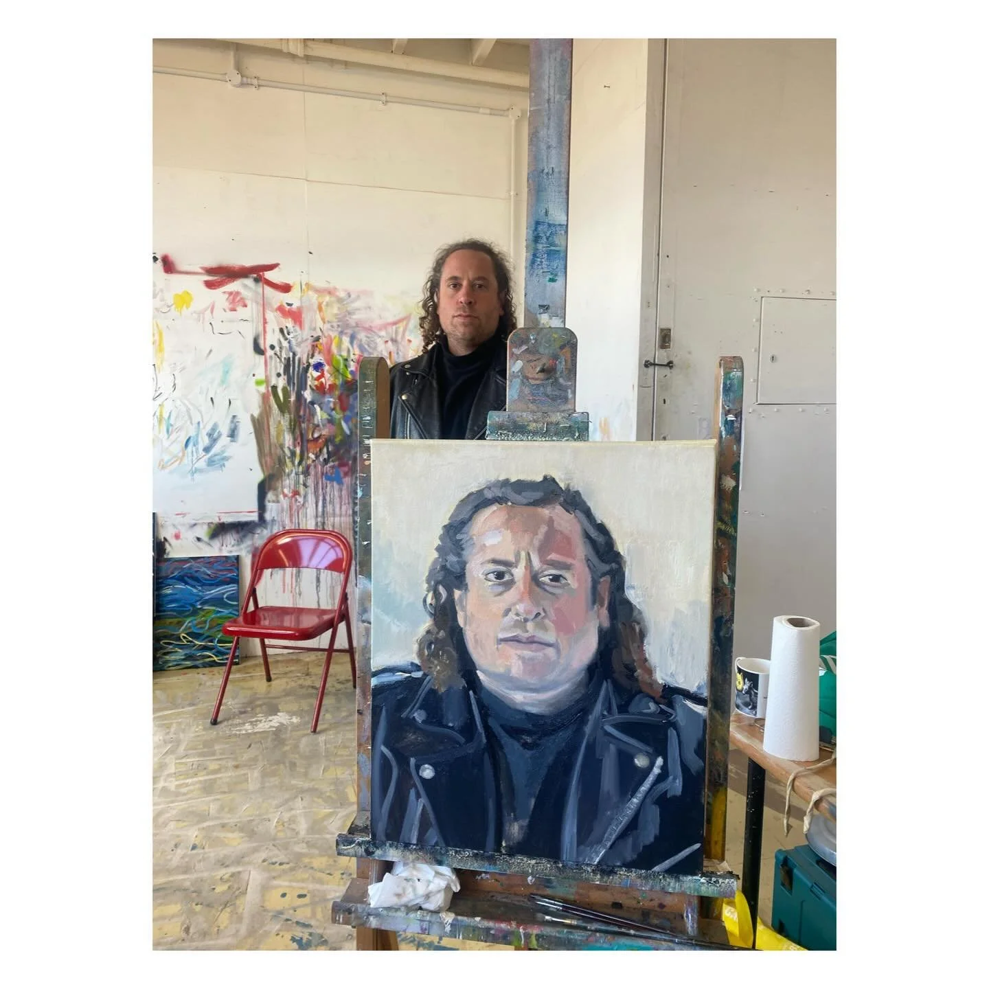 Mark sitting for his portrait at my studio

@marktgoddard 

#georgejhardingportraits #portraitfromlife #portraitartistuk