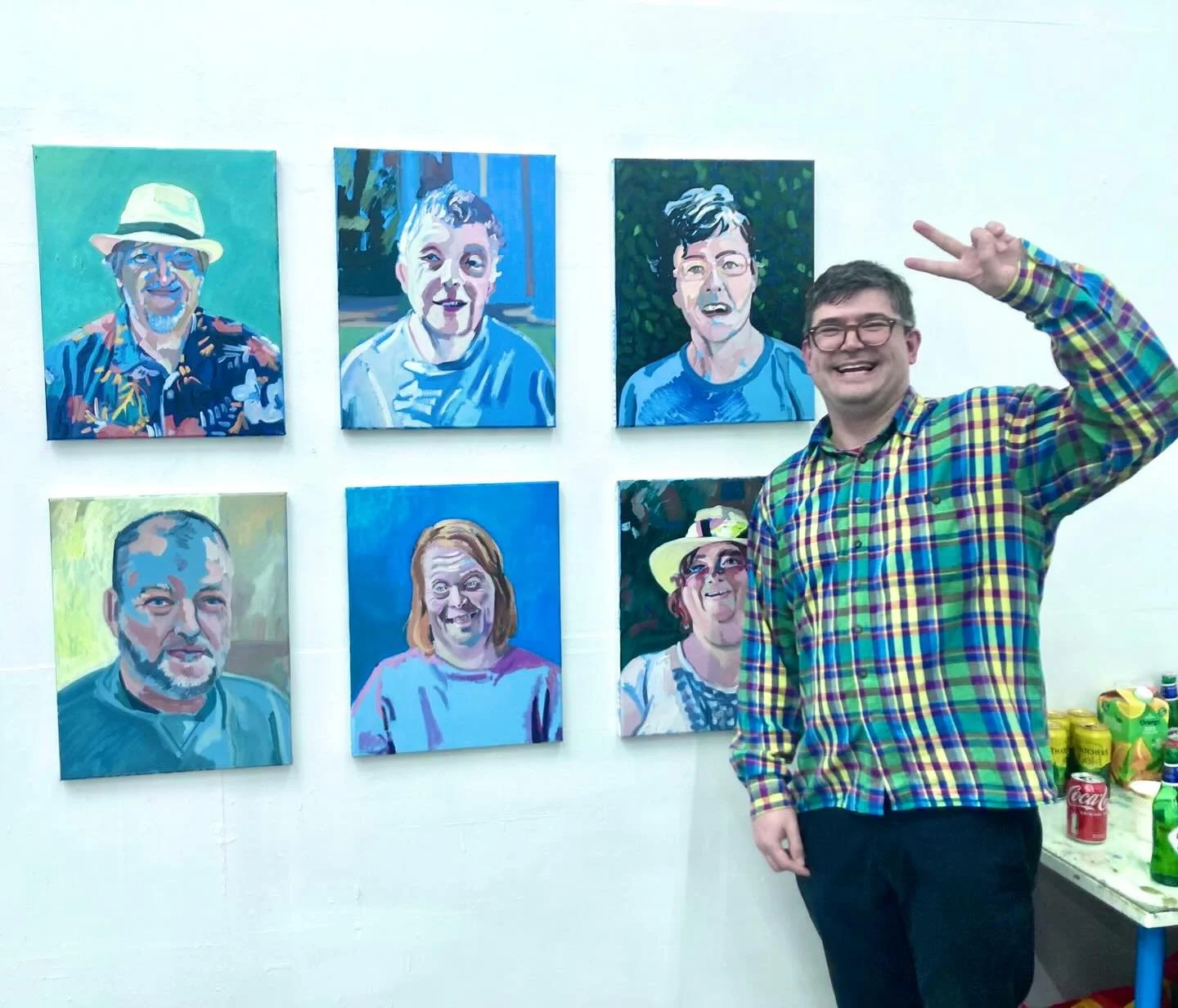 A picture of some portraits at open studios, spike island.

#georgejhardingportraits #spikeislandstudios #carehomeportraits #portraitpaintersofinstagram
