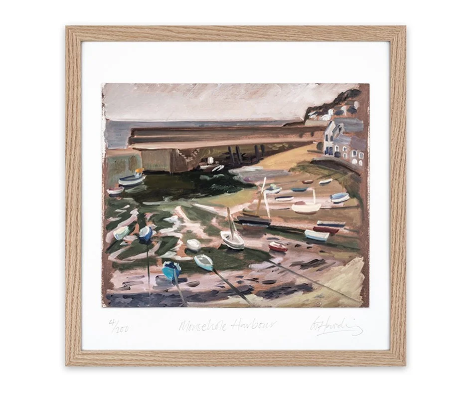 Mousehole Harbour Print Framed.jpg