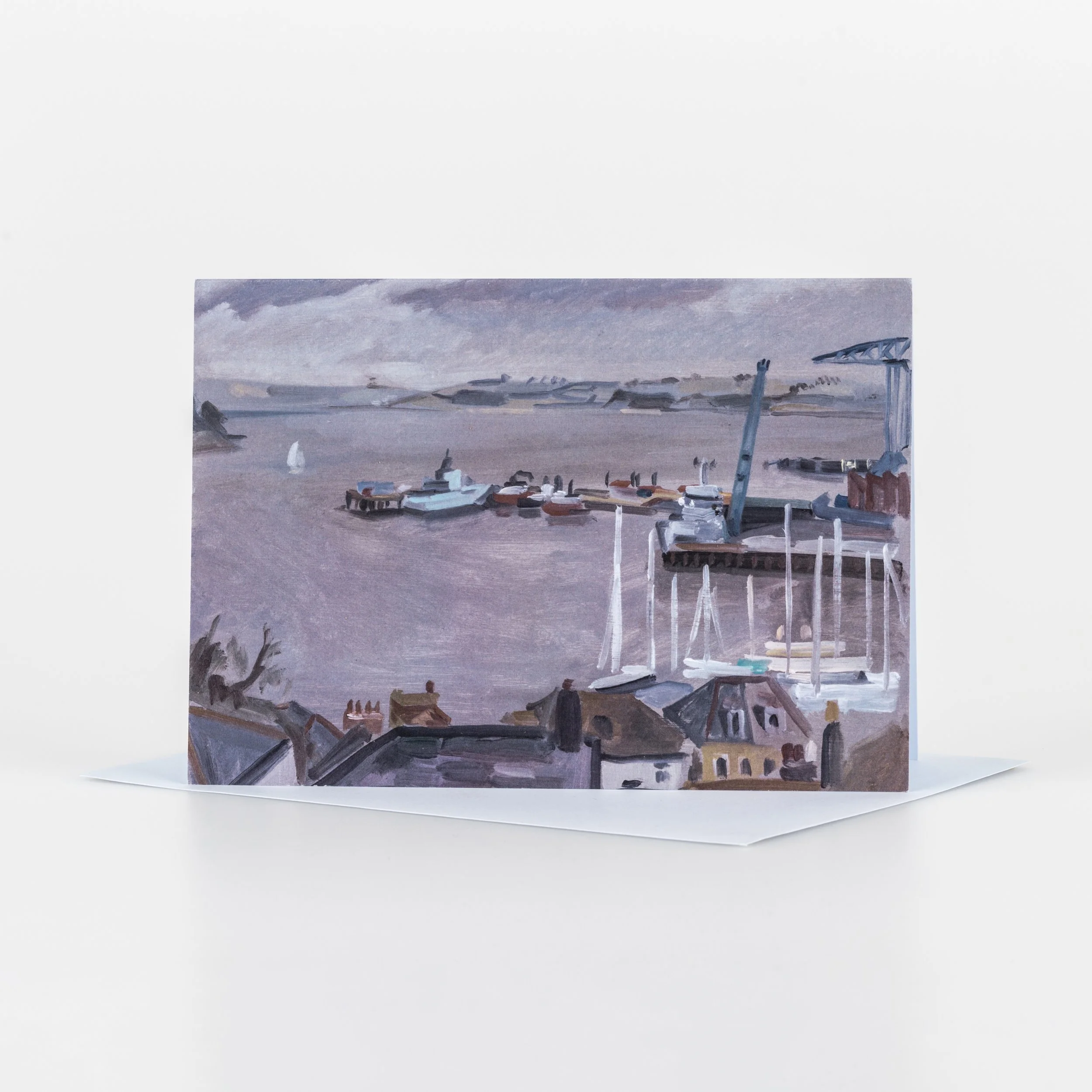 Falmouth Docks And Harbour - Card