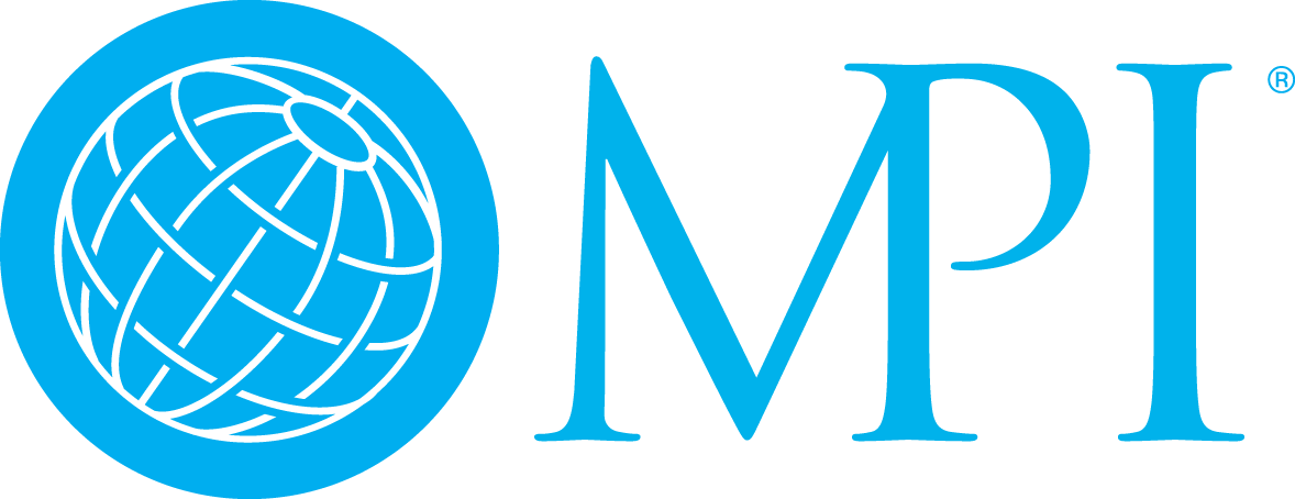The MPI logo with a globe icon on the left and the letters "MPI" in blue font on the right.