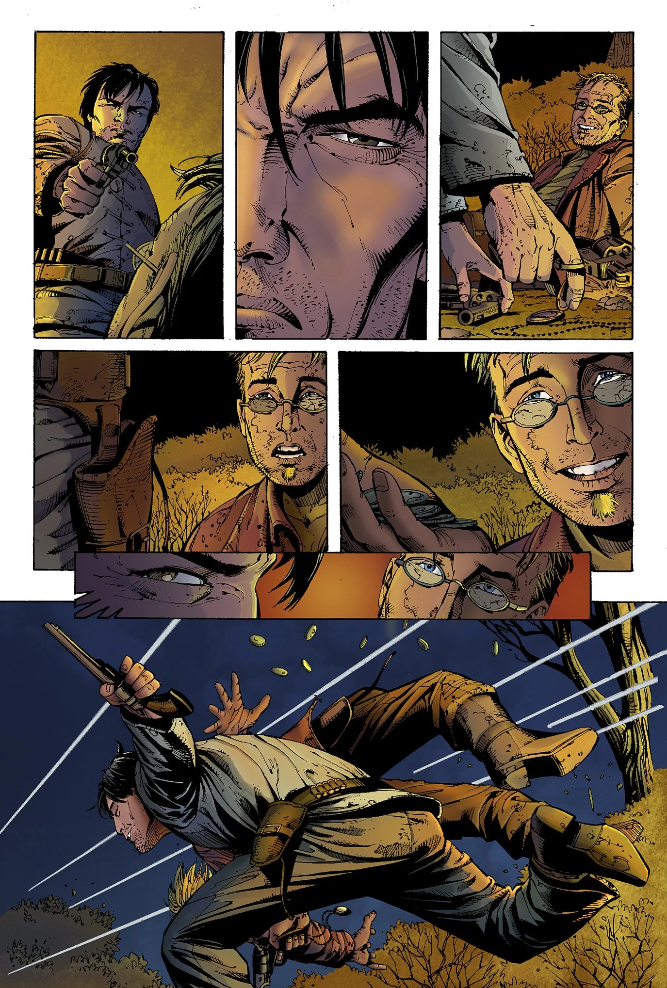 Digital comic coloring