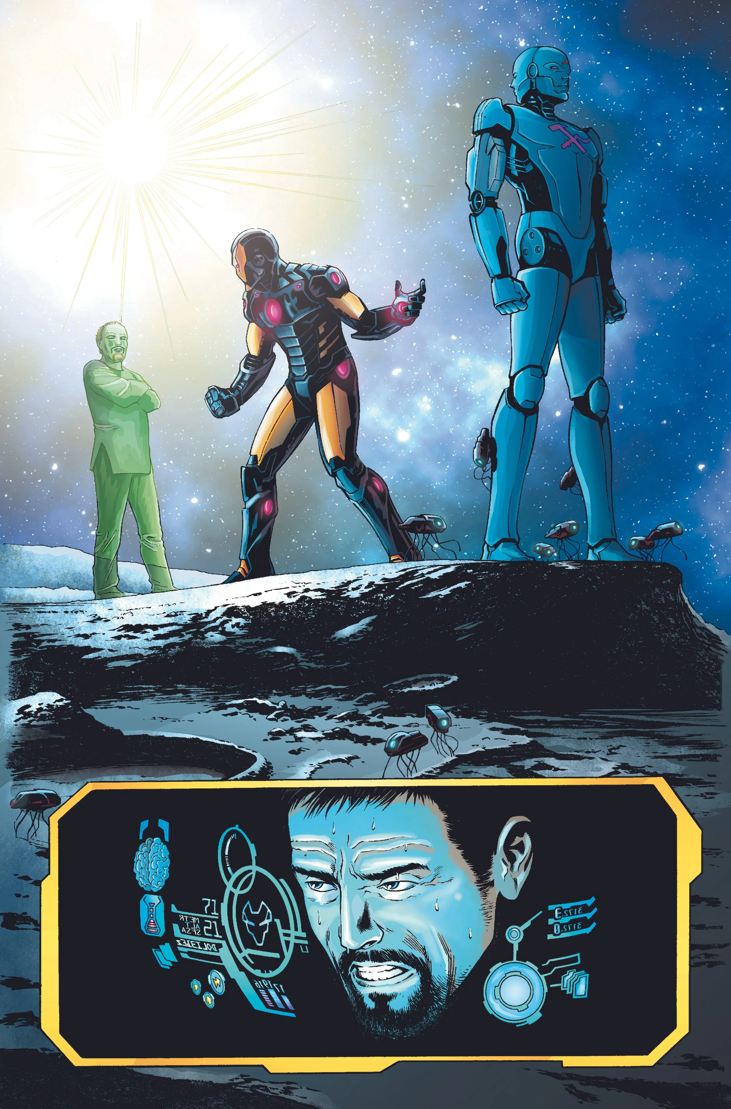 Digital comic coloring