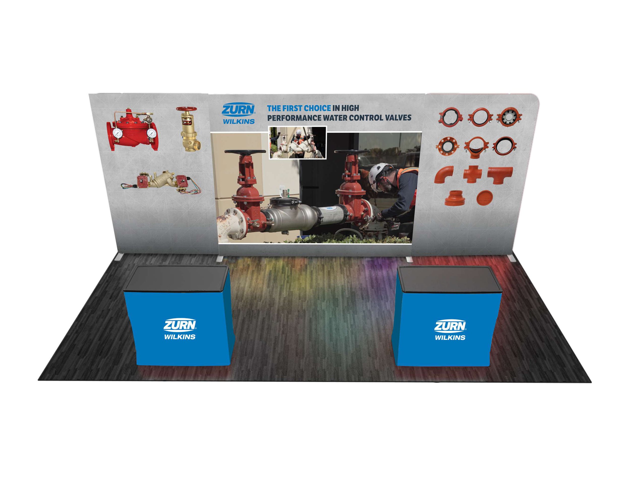 Trade show booth mockup