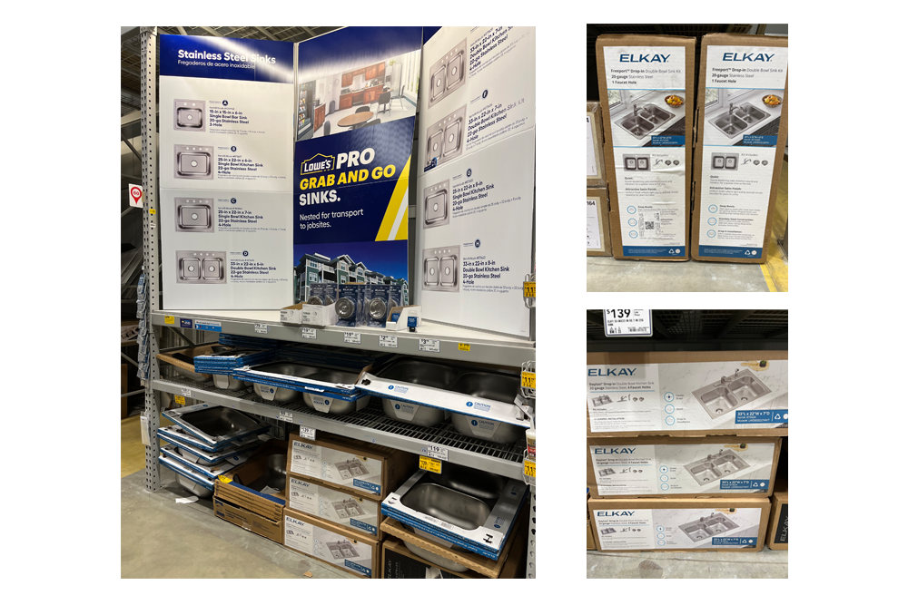 Product packaging in-store