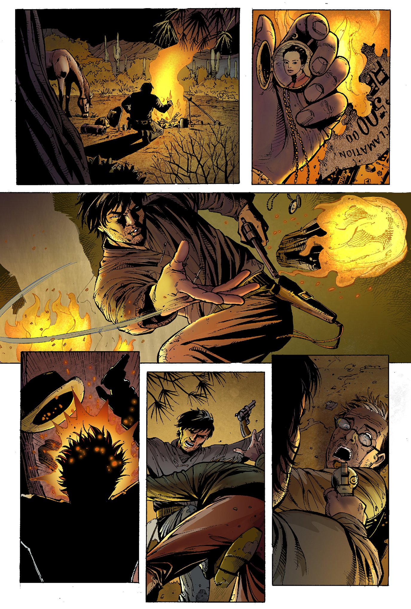 Digital comic coloring