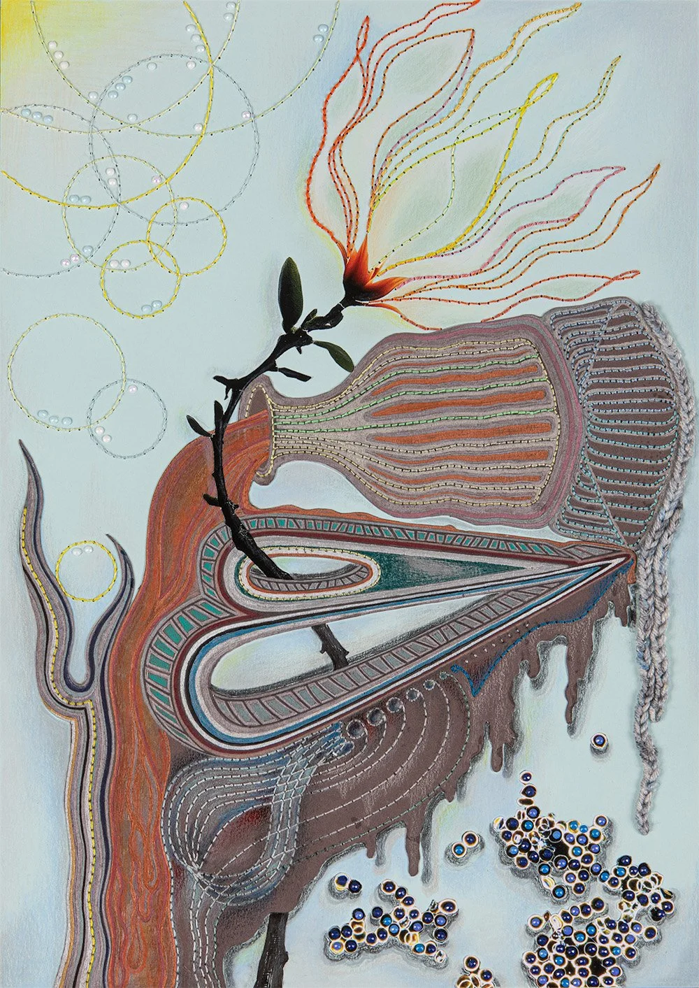 mixed media beeld Against All Odds van Xandra Dupper