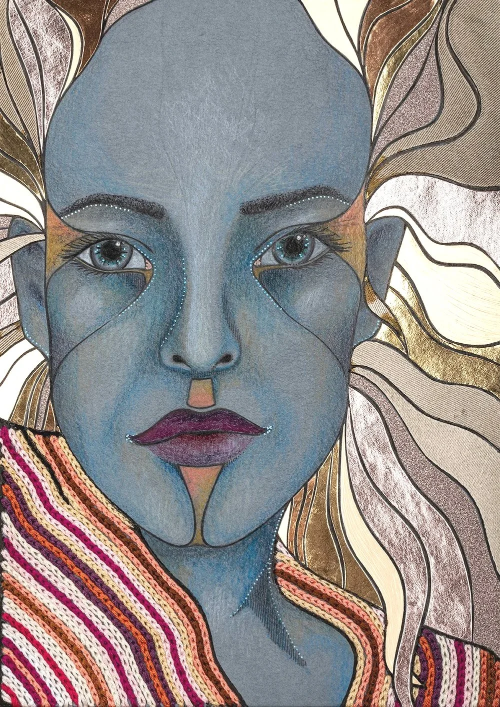 my avatar, mixed media
