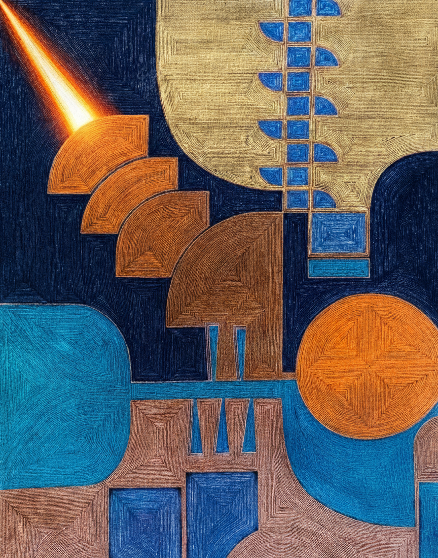 Contact, mixed media 21 x 28 cm, door Xandra Dupper