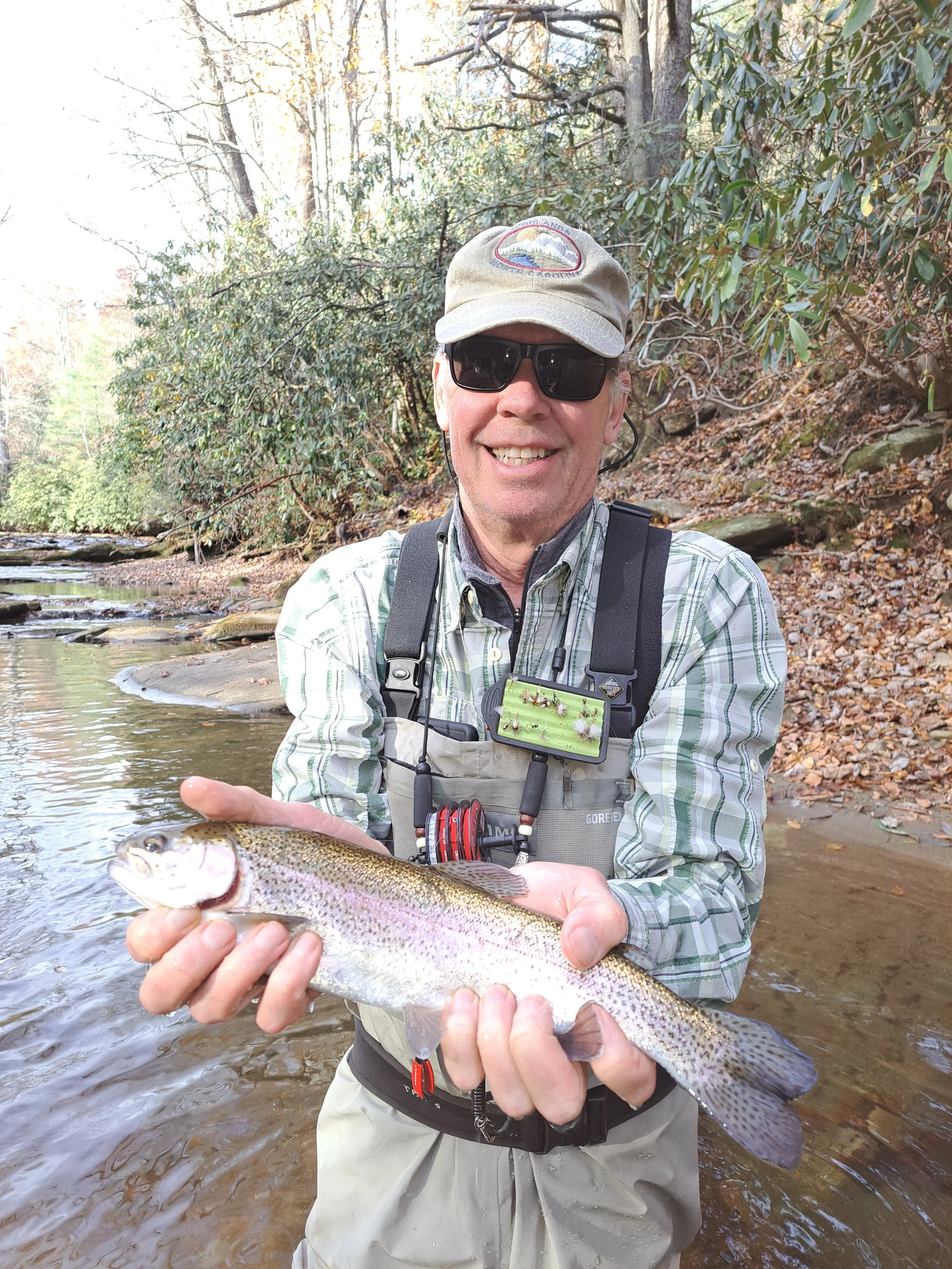 Wild rainbow with Jim